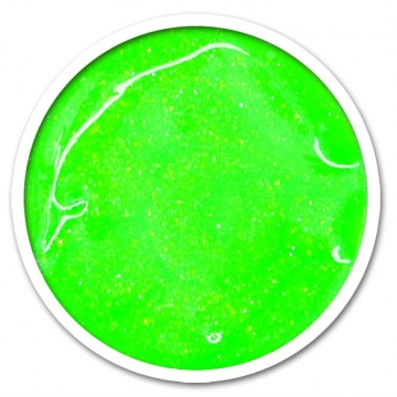Barevný UV gel Neon Line Glitter 5ml N04 - Zelená Glitter