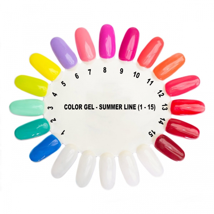 Barevné UV gely Summer Line 10 5ml