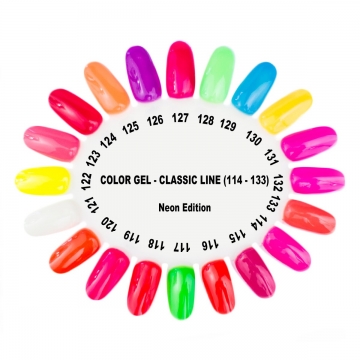 Barevné UV gely Classic line Neon Edition 5ml-125