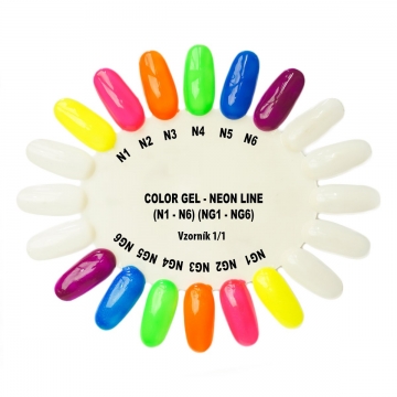 Barevný UV gel Neon Line 5ml N03 - Oranžový