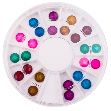 Zdobení na nehty - Mix barev, větší kamínky 24ks