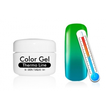 Barevný UV Gel Termo Line 5ml 06 zelená tyrkys