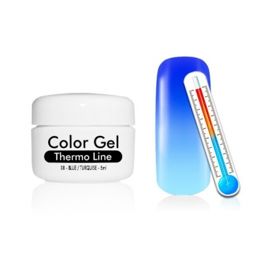 Barevný UV Gel Termo Line 5ml 08 modrý tyrkys