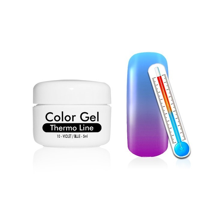 Barevný UV Gel Termo Line 5ml 10 fialový modrý